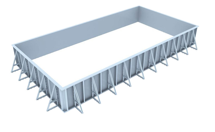 游泳池拼装式支架健身房游泳馆池体 钢结构泳池